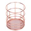 2Pcs Rose Gold Desktop Storage Basket Hollow Design Storage Container  Chopsticks Container