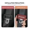 For Volvo 2pcs Leather Car Seat Belt Protective Buckle Anti-Scratch Cover S60 S80 S90 C30 XC40 XC60 XC70 XC90 V40 V60 V90 T6