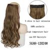 MISSQUEEN 22 Inches 5 Clip In Hair Extension Heat Resistant Fake Hairpieces Long Wavy Hairstyles Synthetic Clip In On Hair Extensions