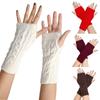Outdoor Knitted Gloves Fingerless Stretch Gloves Fashion Accessories Wrist Gloves Women Girls