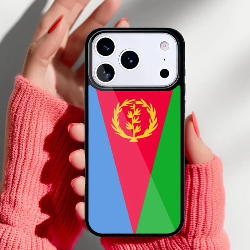 Чехол для телефона Флаг Эритреи для iPhone 17 16 15 14 13 Pro Max Задняя крышка для 12 11 Pro Coque