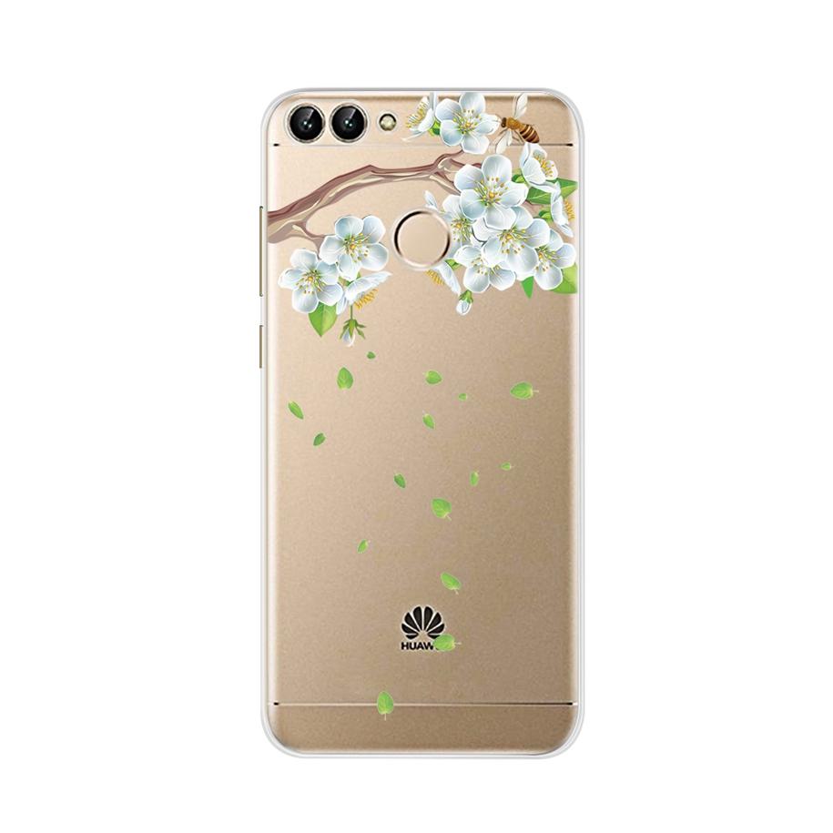 Чехол для Huawei P Smart, мягкий силиконовый ТПУ, задняя крышка с рисунком лавандовых цветов, чехол для телефона для Huawei P Smart 2018 FIG-LX1 PSmart Case 5,65"