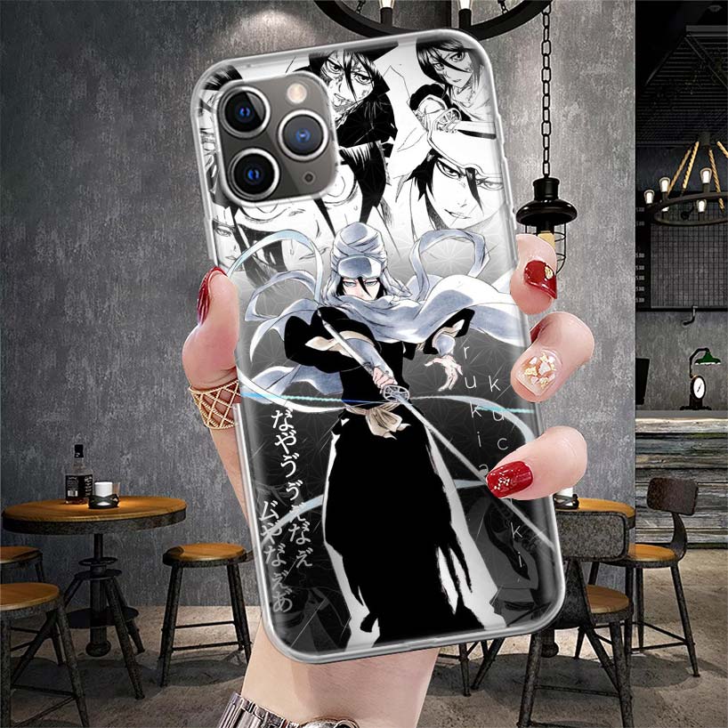 Bleach Кучики Рукия Мягкий Чехол Для Телефона Для IPhone 11 17 Air 16E 16 Pro Max 15 + 14 Plus 13 Mini 12 Apple 7 SE 8 Fundas Coque 11 17
