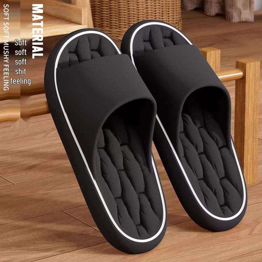 Мужские нескользящие домашние тапочки 2024 - Крутые комнатные тапочки для ванной, надеваемые одним движением, с дезодорирующим эффектом
