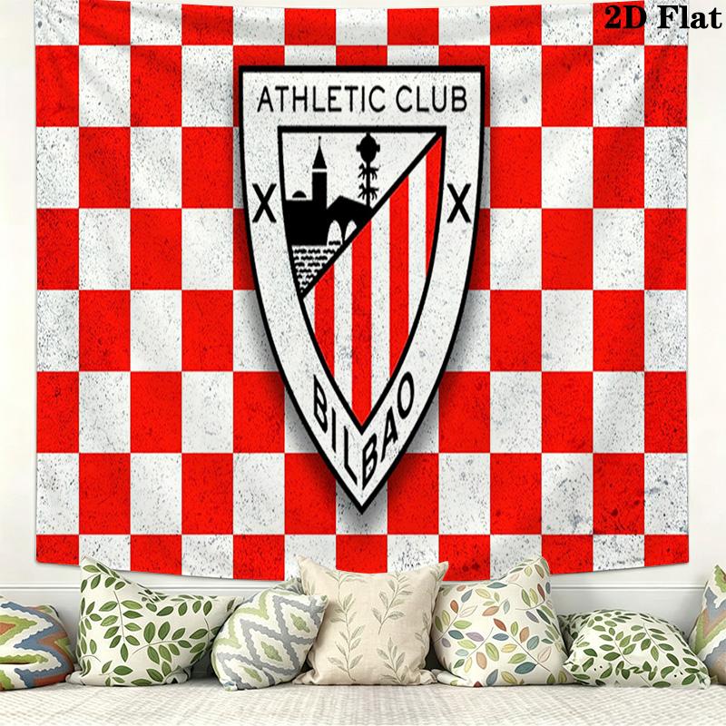 Athletic Club Wall Tapestry Aesthetic Wall Hanging Printed Fabric Blanket Decorative Tapestries for Bedroom Living Room Home Decor