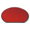 Tray Goto Lacquer Bisha Black with Cloth Lacquerware Made In Japan J-kitchens 2-shaku (1.2m) Half-moon Double-Sided (Tray) Lacquerware, Non-Slip,