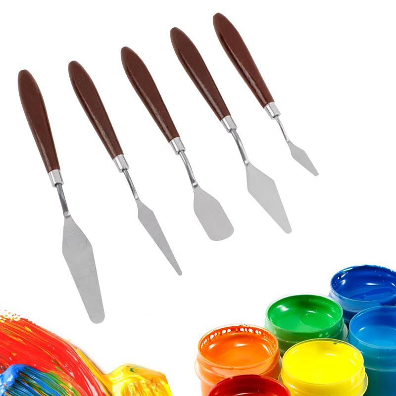 5 шт./компл. лопаточка из нержавеющей стали, кондитерские инструменты, миксер для крема для торта, скребок, лопата