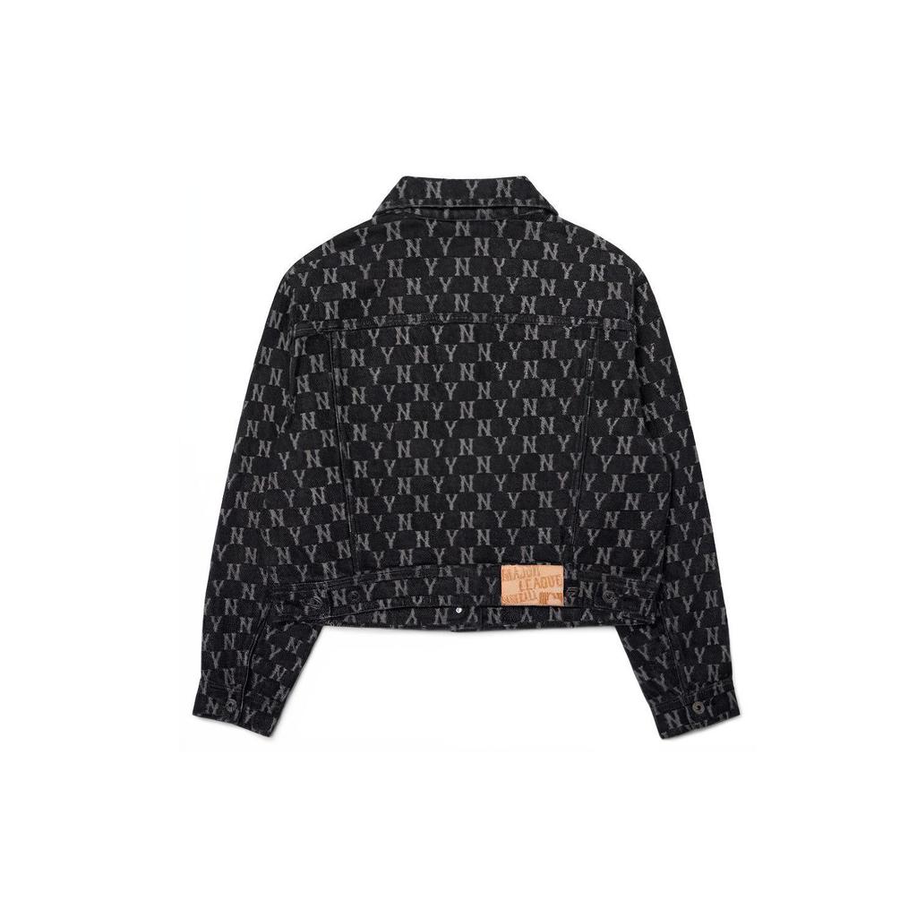 Новые женские джинсовые куртки MLB Old Flower темно-серого цвета 3FDKM0321-50GRD