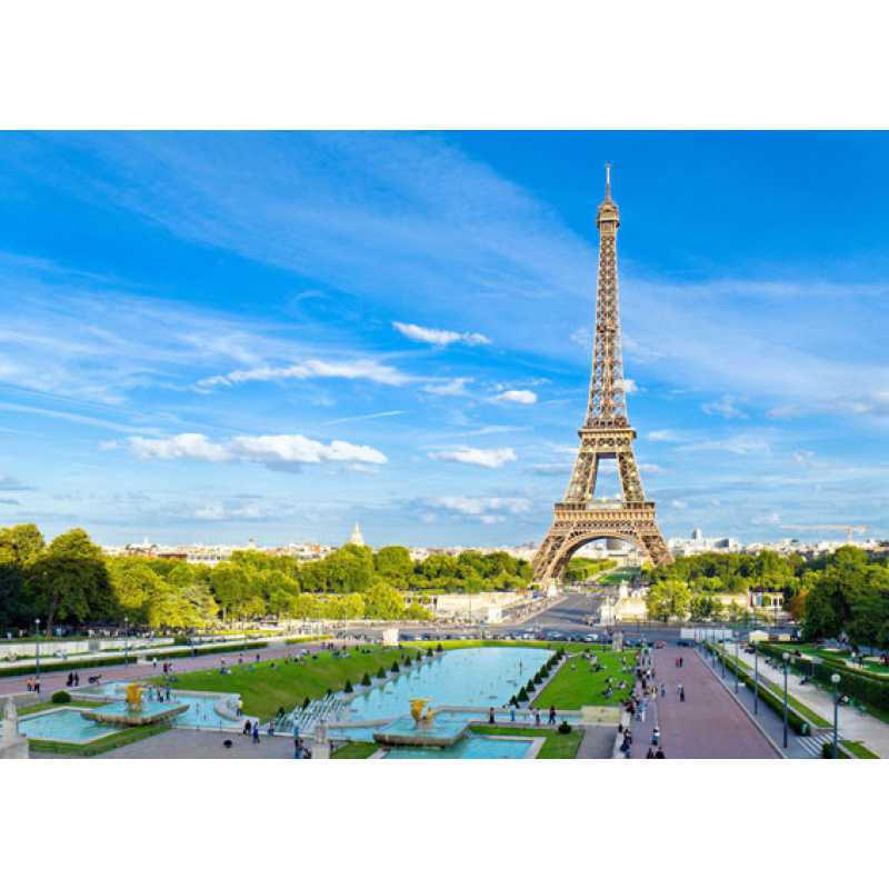 Framed Eiffel Tower & Leaning Tower of Pisa Poster with Free Shipping