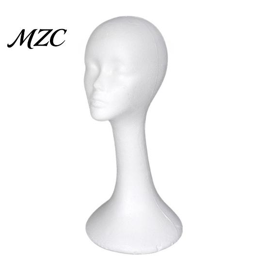 Mannequin Head for Hats Foam Head, Male Female Hat Display Stand, Hairdressing Teaching Aid Lightweight Model Wig Storage Making Supplies