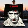 1 шт. Фланелевое одеяло Scarface для улицы для девочек, мягкое, легкое, идеально подходит для кемпинга и в качестве подарка, Цифровой