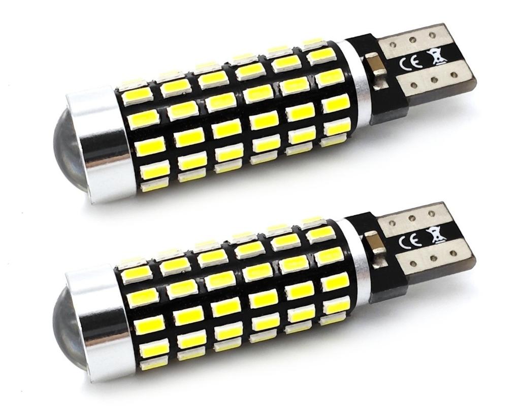 2 шт. светодиодная лампа W5W T10 12-24 В CANBUS линза 750 лм белая внедорожная