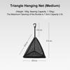 Треугольная сетчатая подвесная сумка для хранения, складная кухонная корзина, посуда для пикника, сетка для сушки пищевых овощей