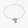 E.B.belle OT Toggle Clasp Ball Women Jewelry Set 18K Gold Plated Stainless Steel Necklace Stud Earrings Fashion Jewelry Gift