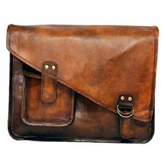 Women Vintage Genuine Leather Messenger Shoulder Laptop Bag Briefcase Satchel