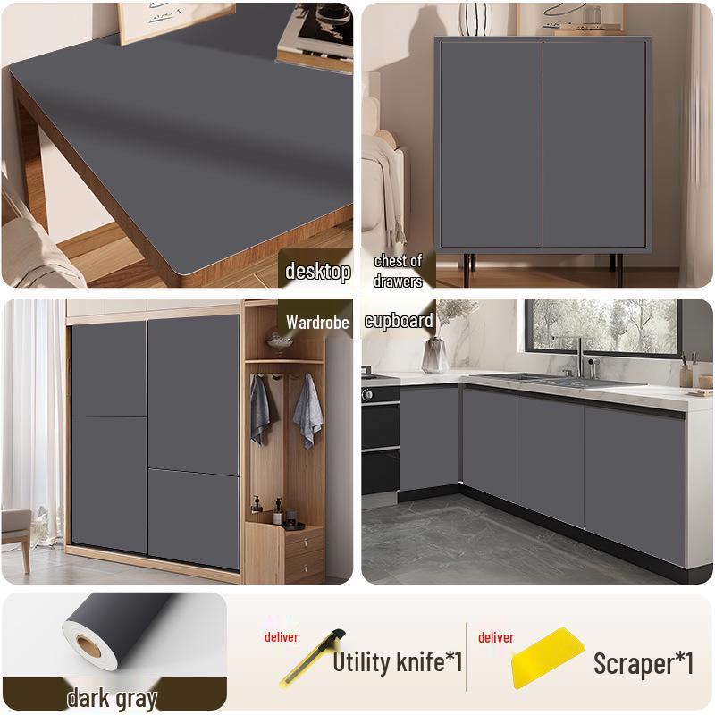 Водонепроницаемые самоклеящиеся наклейки для изменения цвета шкафа и тумбы
