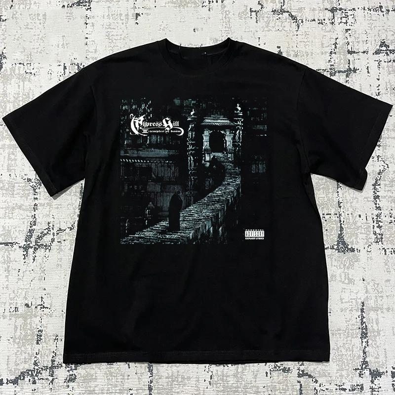 Cypress Hill Temple of Boom Black Cotton T Shirt Full Size S-5XL Unisex T-Shirt