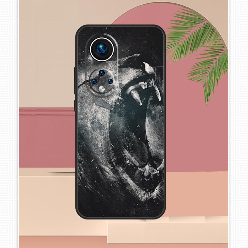 Чехол 'Рычащий Лев' для Honor Magic 7 Lite 5 6 8 Pro Honor 200 400 X9c X9b X9a X8b X8a X8c 50 70 90