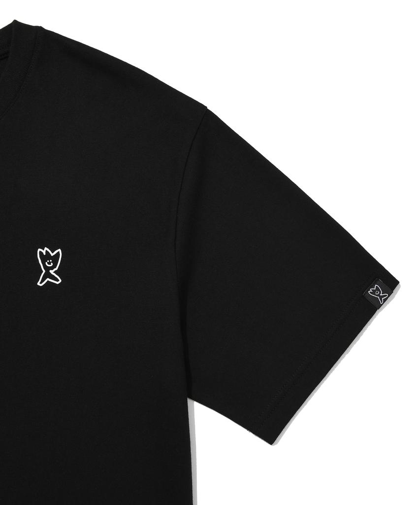 WACKY WILLY [2Pack] Logo Short Sleeve T-Shirt White/Black
