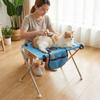 Anti-Tip Folding Pet Grooming Hammock Stainless Steel Frame Cat Nail Trimming Station  Household