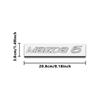 1PCS Car ABS Letter Logo Sticker Body Trunk Decoration Sticker Accessories For Mazda 3 5 6 7 Axela CX-5 CX-3 CX-4 Atenza Demio bv5