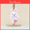 Whimsical Mini Plush Dog Rabbit Cat Doll Keychain Backpack Toy Gift For Children