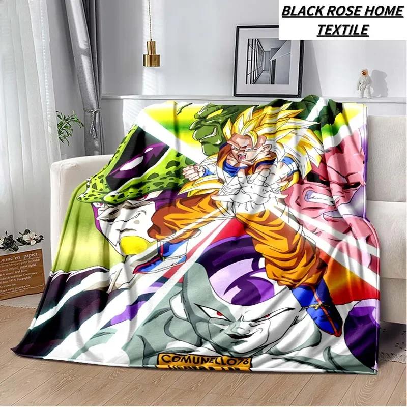 Fashion Art Print Comics D-Dragons B-Balls Blanket Bedroom Sofa Bed Sheet Outdoor Car Travel Hotel Portable Plush Cover Blanket