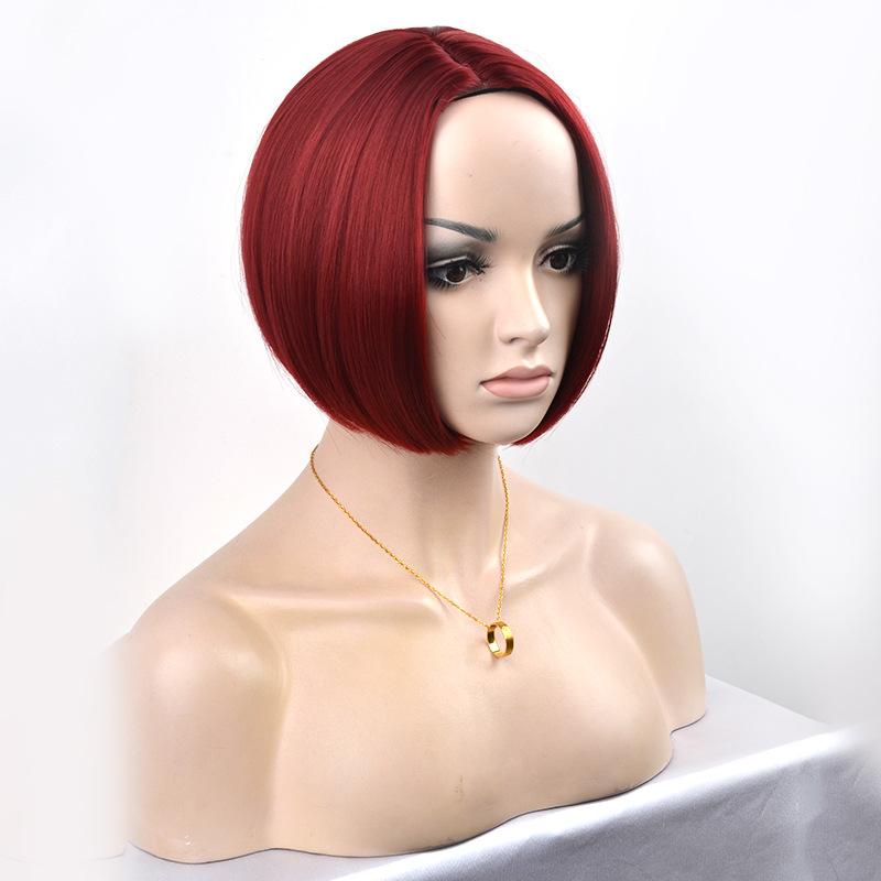 Новые европейские и американские парики, женские короткие волосы делятся на: голова бобо, парик, головной убор, голова бобо, женские короткие волосы.