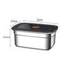 Ланч-бокс из нержавеющей стали 304 с крышкой, герметичный, не протекающий, коробка для бенто, контейнер для хранения в холодильнике/морозильнике, ланч-бокс для кемпинга на открытом воздухе