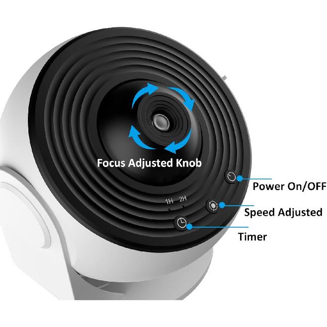 Star Projector, Planetarium Light Galaxy Projector, Night Light with 13 Replacement Discs, Large Projection Area, HD Image with Solar System