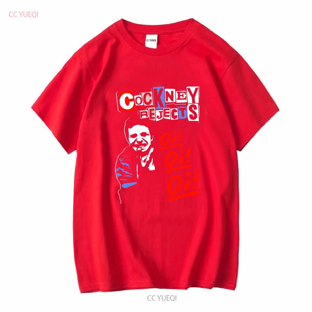 Cockney Rejects Funny Logo T Shirt Size S 3XL long or short sleeves vintage Washed Unisex streetwear Breathable homme