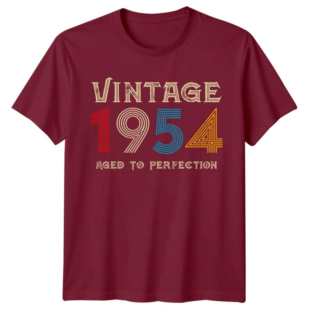 Vintage 1954 Aged To Perfection Unisexs TShirt 72nd Birthday Gift
