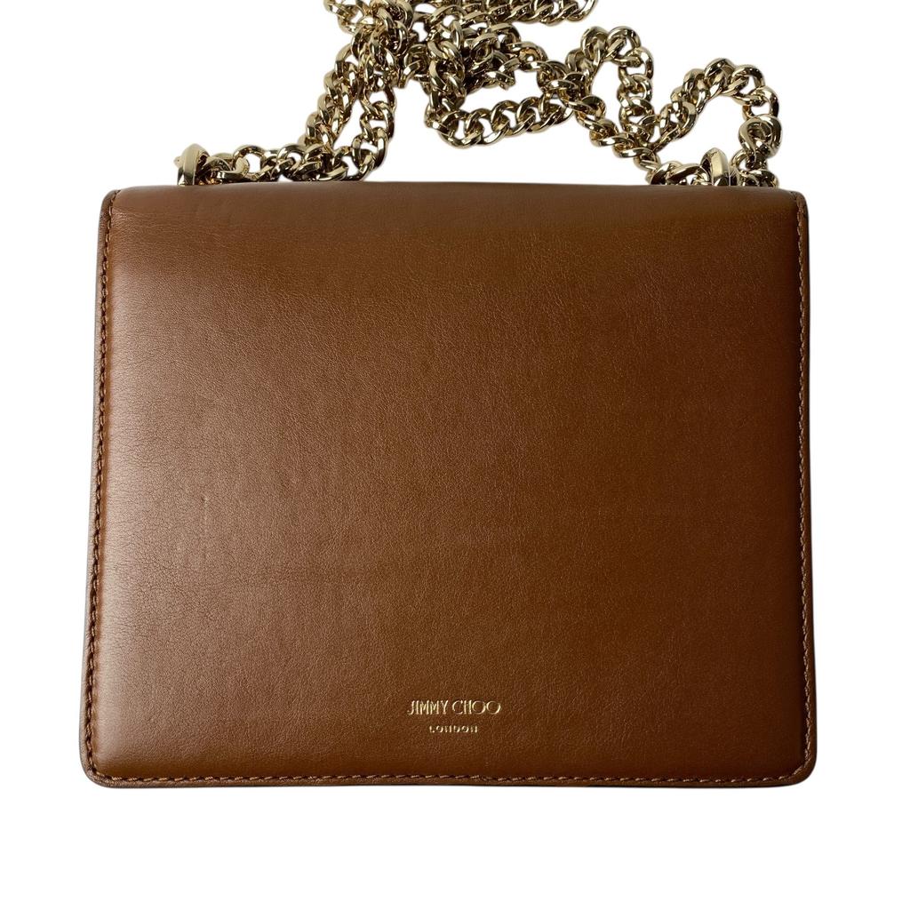 Used JIMMY CHOOShoulder Bag Brown leather Women