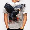American Eagle Graphics T-Shirt For Men 3D Print Tees Animal Camisetas Pattern Short Sleeve Tops Summer Casual Men's Clothing