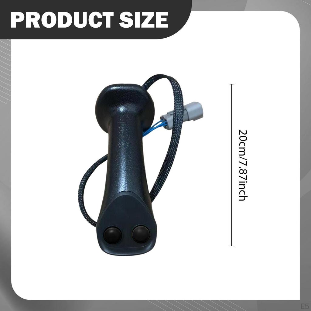 Excavator Control Lever with 2 Buttons, Easy to Mount And Comfortable, Ideal for Construction