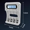 Зарядное устройство Type C для 4 батарей AA и 3 батарей AAA, DC12V 800mA, высокая емкость, 1.2V NiMH, с низким саморазрядом