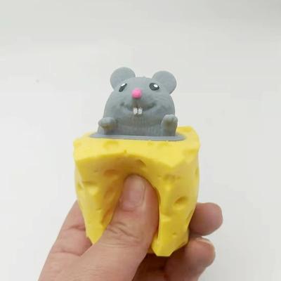 Снятие стресса для домашних животных, сырная мышь, сырная щепотка, забавный мяч для снятия стресса, вентиляционное отверстие, чашка с белкой, игрушка для розыгрыша, игрушки-непоседа