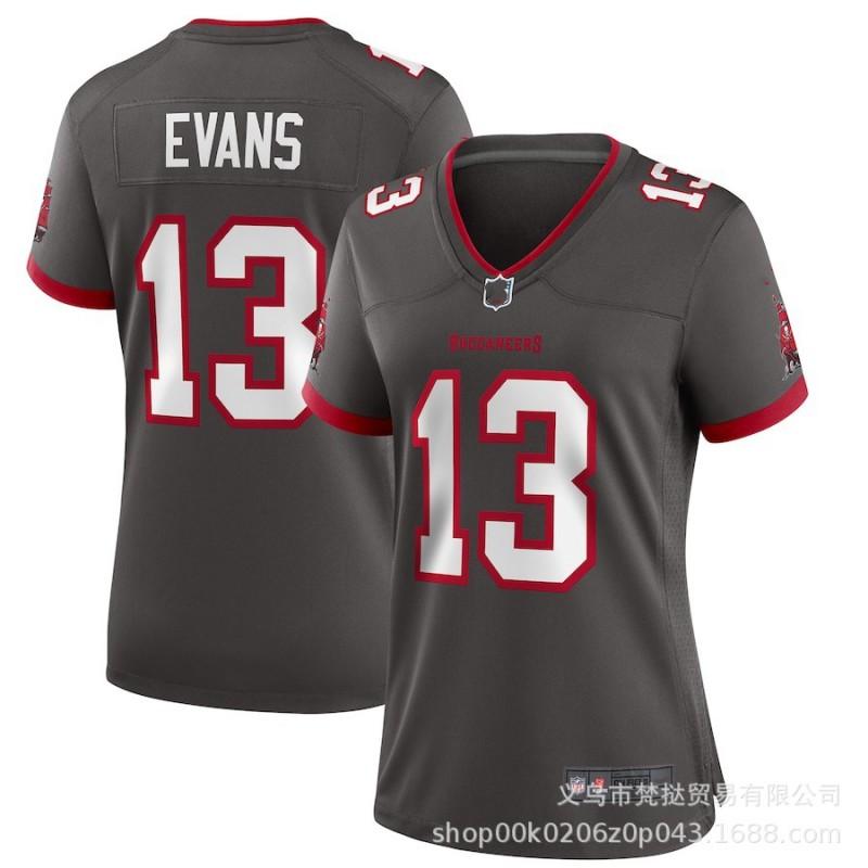 Mens NFL Tampa Bay Buccaneers Football Jersey Tom Brady 12 Baker Mayfield 6 Mike Evans 13 Red White Embroidered Sportswear