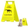 Знак Yousheng Cat Romit 3,9 дюйма, 3D-печатный предупреждающий знак для рвоты кошек и собак, предупреждающий знак о рвоте кошек или собак для домашнего декора, подарок любителям кошек