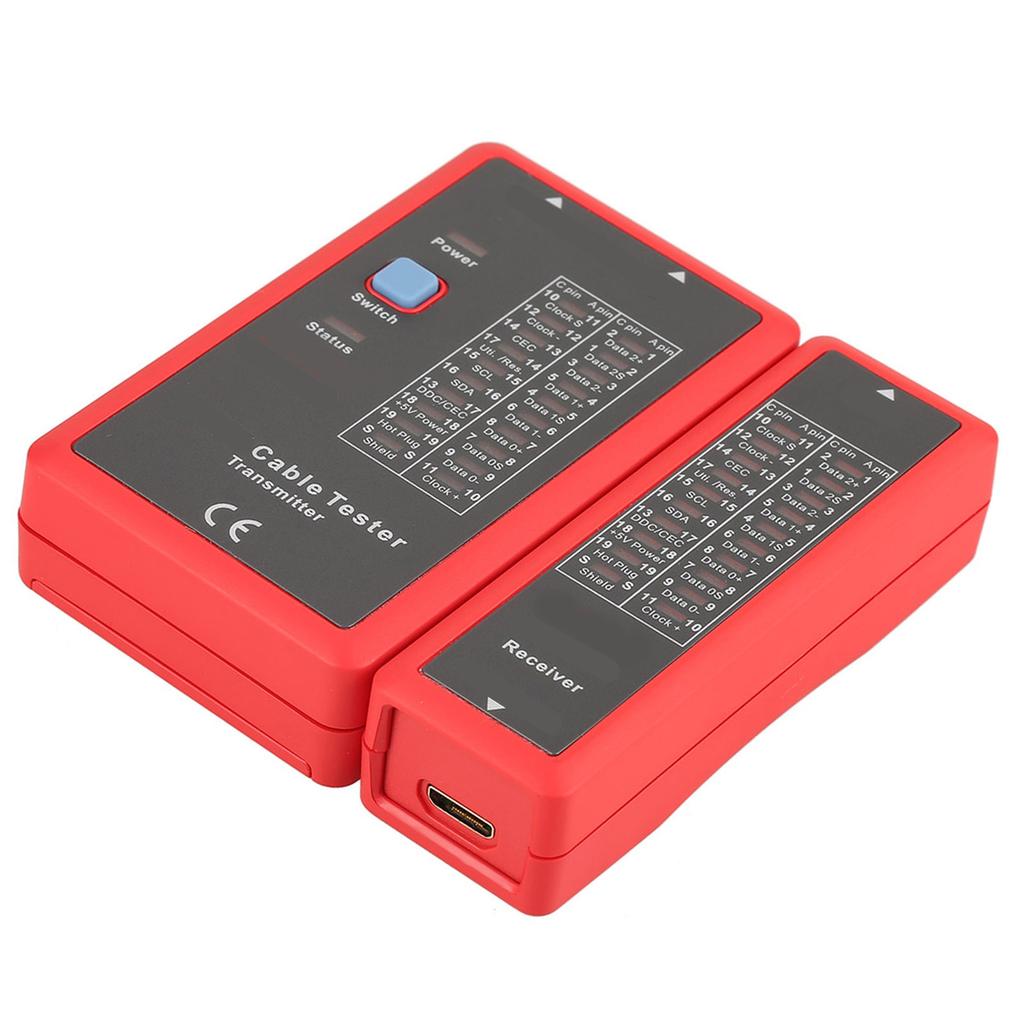 UT681 Data Cable Tester, Professional HD Cable Test Tool for 1.2VCelsius1.3VCelsius1.4VCelsius2.0V, Fast Scan Mode, Full Screen Mode, Low Voltage Prom