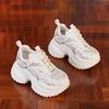 Women's 2024 Autumn Versatile Thick-Soled Hidden Heel Dad Shoes - Breathable Platform Casual Sneakers