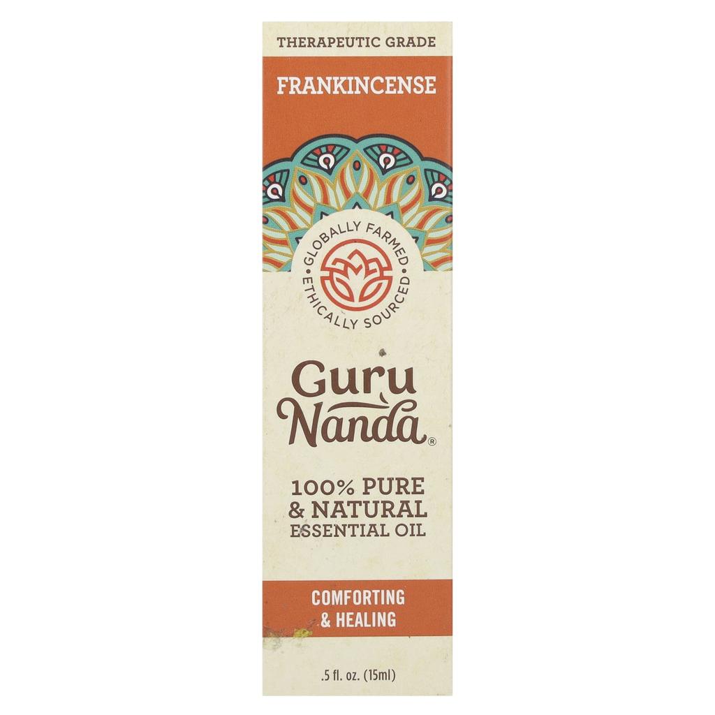 GuruNanda 100% Pure Natural Essential Oil, Frankincense, 0.5 Fl Oz (15 Ml)