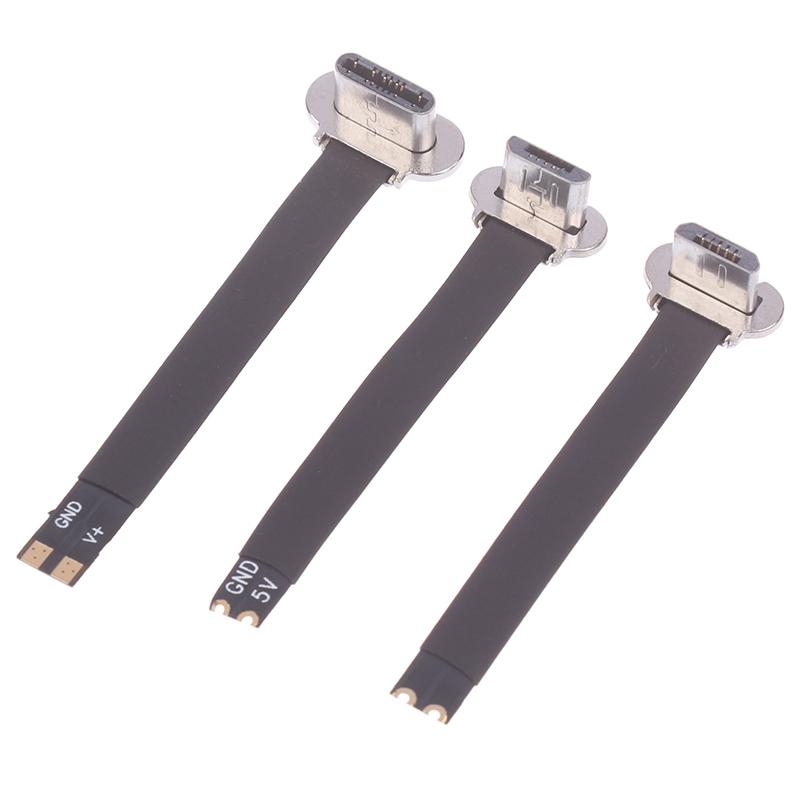 Разъем Type-C Micro USB FPC 2-контактный 3-контактный Гибкий Плоский Кабель Папа Зарядный Кабель Быстрая Зарядка Провод-удлинитель Для Телефона