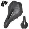 KOCINITO Bicycle Comfortable Buttocks Memory Foam Shock Sports Saddle Cushion with Wave Compatible with Mountain Road and Cross Black Saddle, Relief,