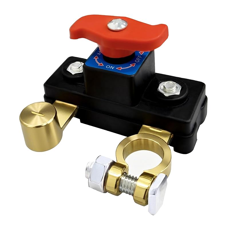 Car Battery Power Cut-Off Switch Breaker, Pure Copper Stable Transmission High Conductivity Disconnect Switch Smart Battery Disconnect For Car Truck