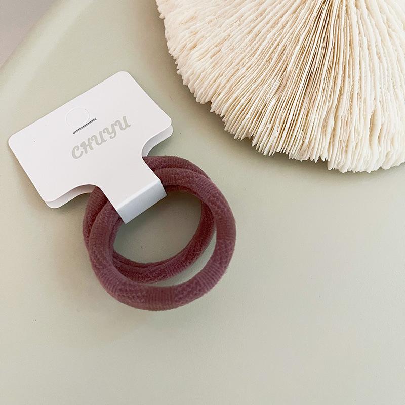 Корейская минималистская веревка для волос: Простая в использовании резинка для высоких хвостов и аксессуаров для волос
