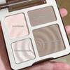 Matte Highlighter Bronzer Palette Makeup Contour Powder Natural Three-dimensional Nose Shadow Pigment Blusher Palette Cosmetics, 01 01 Pink, 1 Piece