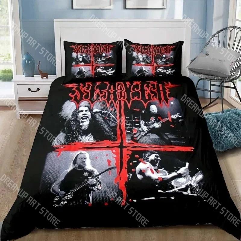 Модный набор постельного белья с изображением группы Slayer (Heavy Metal) Односпальный, Полуторный, Двуспальный, Евро, King Size Набор для детской комнаты Пододеяльник