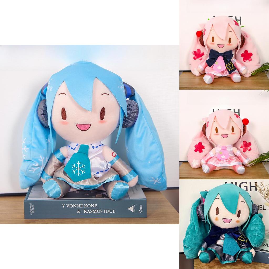 Плюшевая кукла Хатсунэ Мику с набивкой из ПП хлопка для рождественского декора, подарки для фанатов