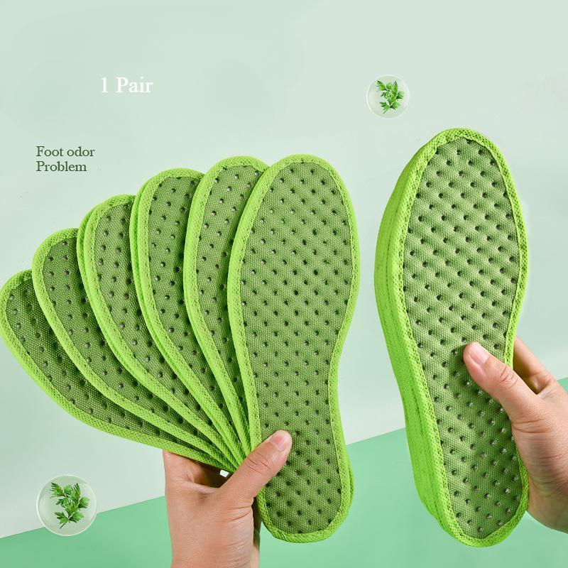 Breathable Shock-Absorbing Insoles with Plant-Based Fragrance for Running and Sports Shoes